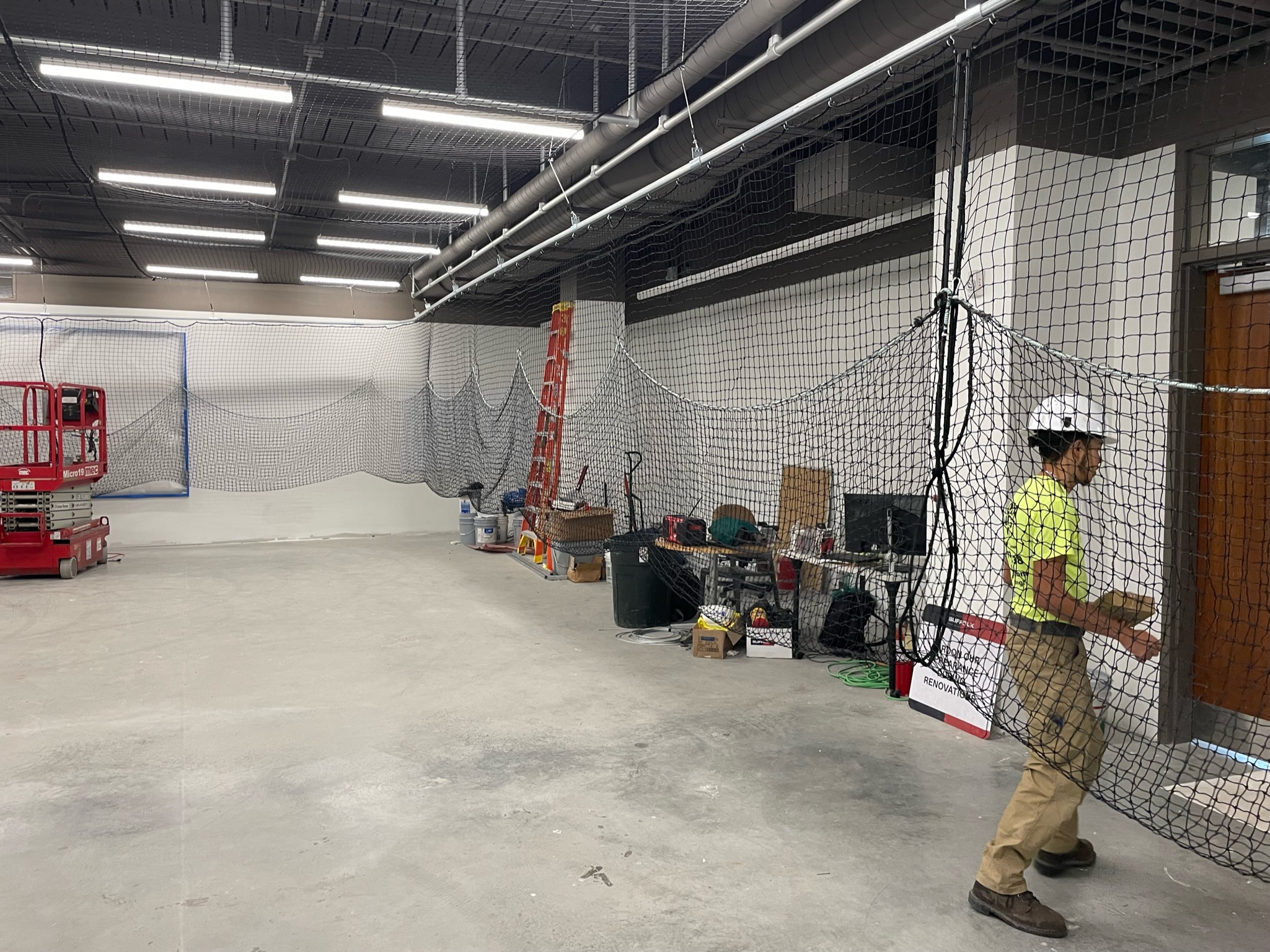 Brown University Indoor Netting Enclosure