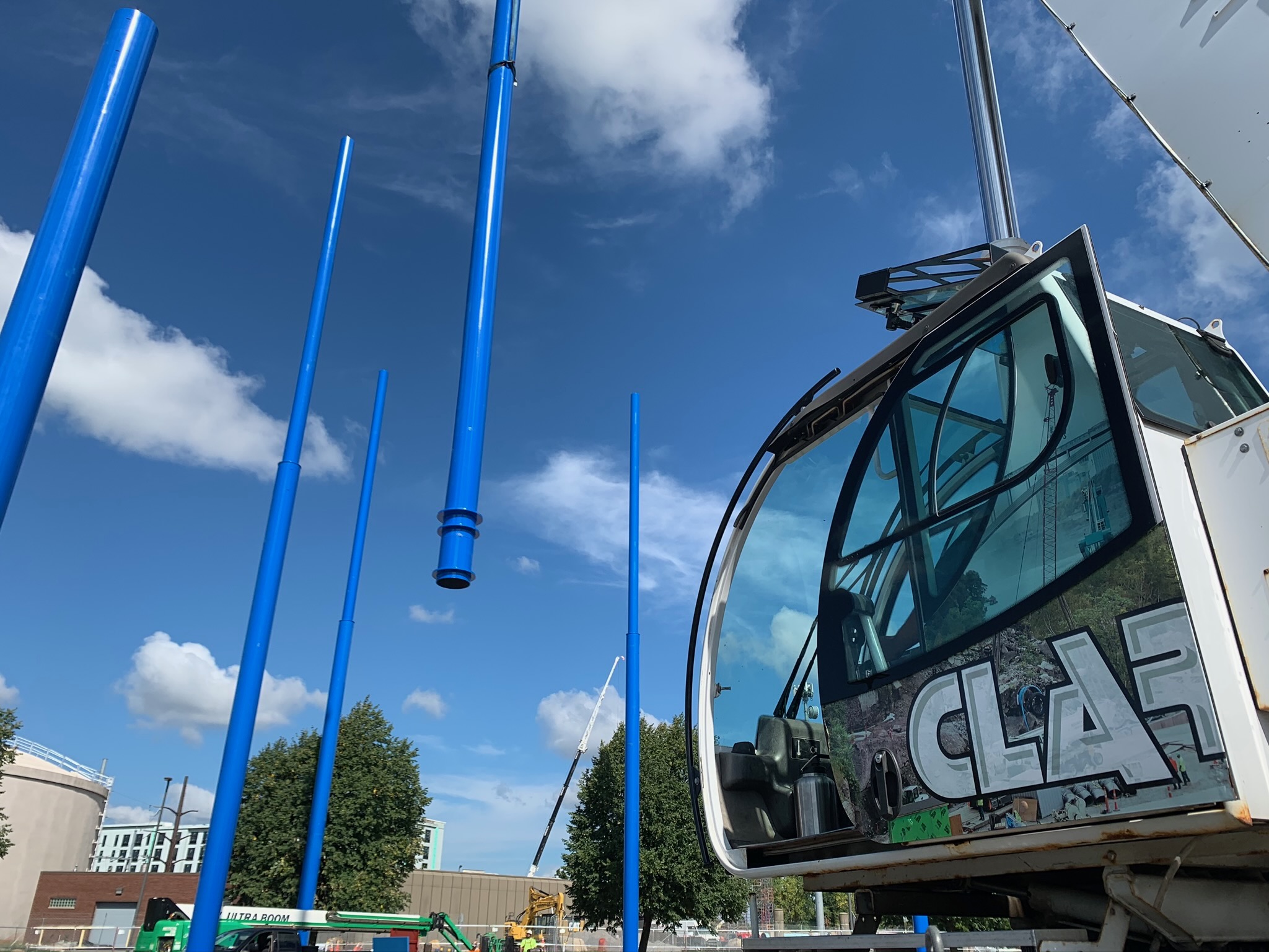 Setting Sectioned Steel Poles | Steel Pole Installation